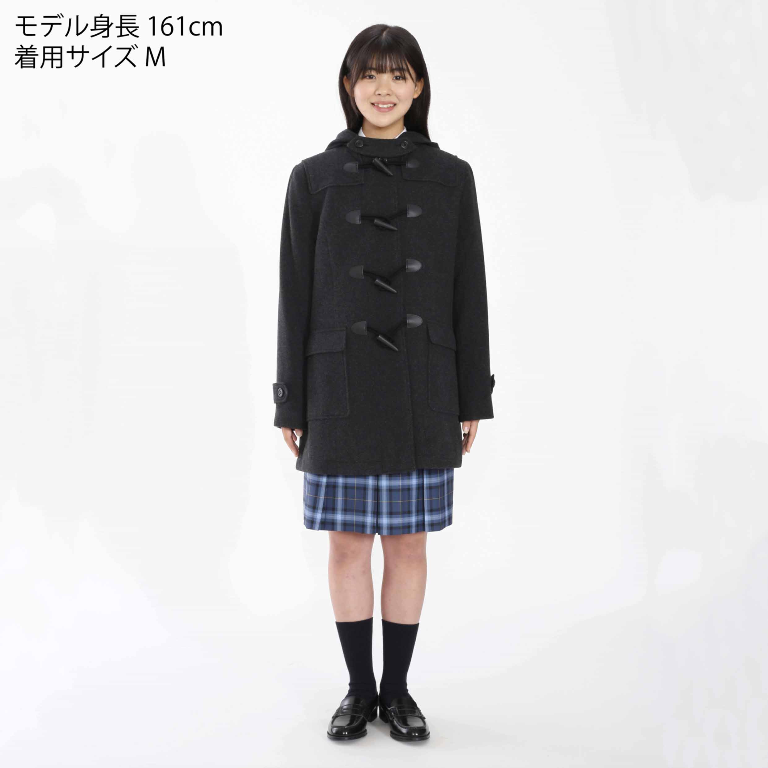 レーヨン混ダッフルコート　女子用 トンボ 学生服